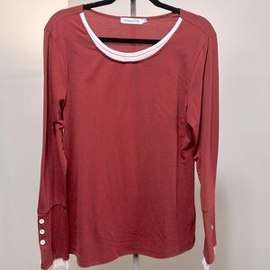 MissLook Large Long Sleeve Top.